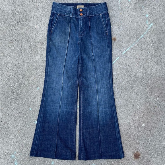 7 For All Mankind 7FAM Center Front Seam Jeans y2k Vintage Style 26 bootcut wide - Picture 7 of 7